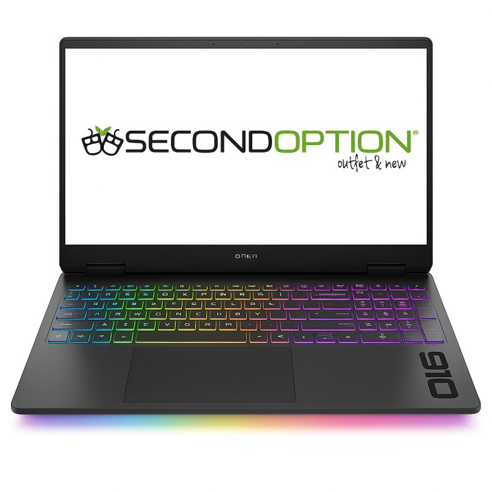Gaming prenosnik HP OMEN max z logotom od podjetja SO d.o.o. na zaslonu